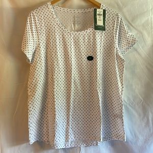L.L. Bean Womens Supersoft Shrink-Free Tee Sz L